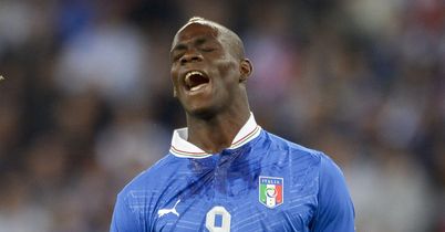 Balotelli: Shows his frustration